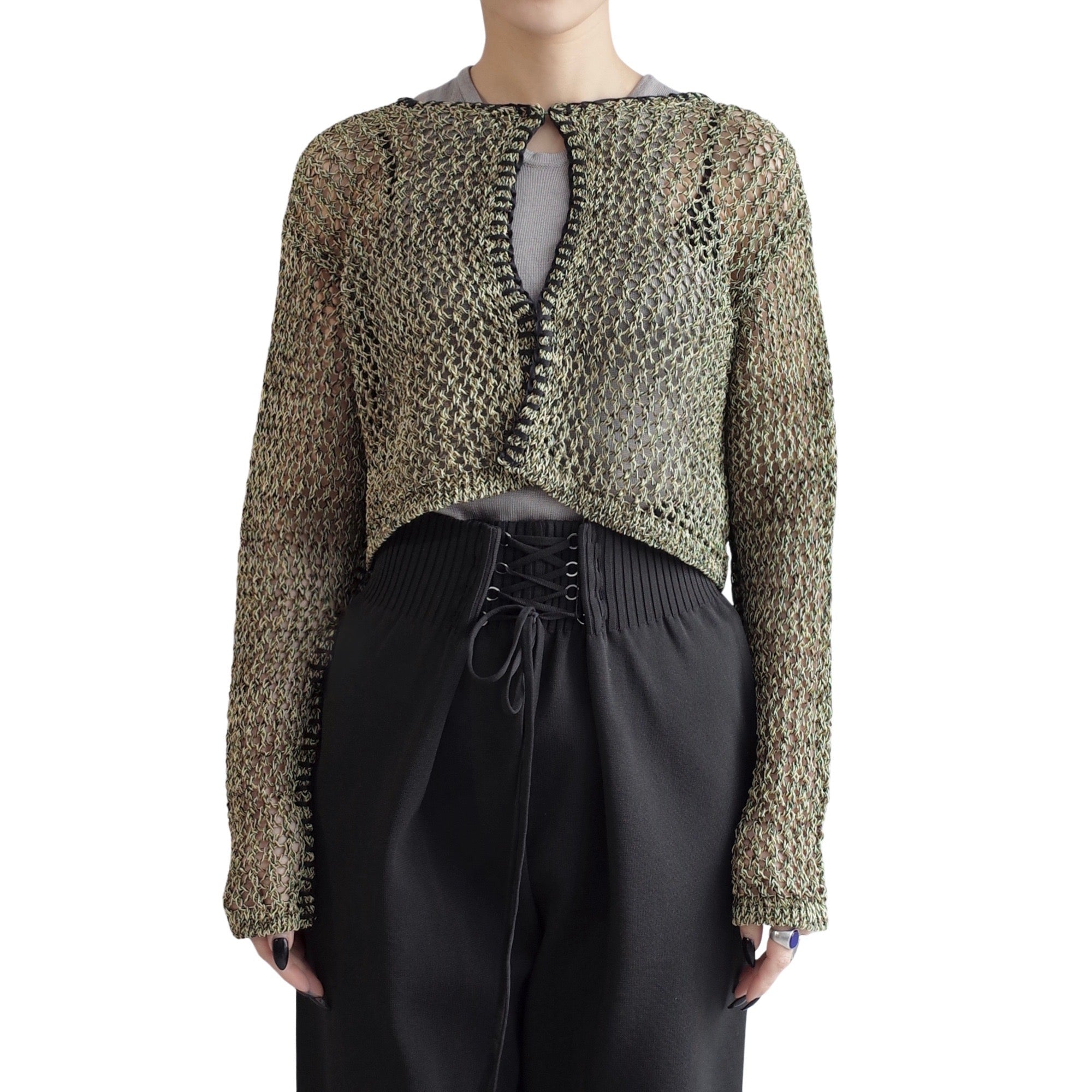 COIL YARN MIX CARDIGAN