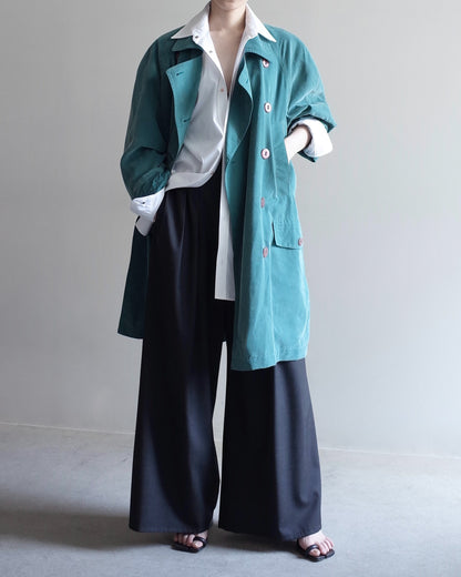 ★Used / MOLESKIN HALF TRENCH COAT