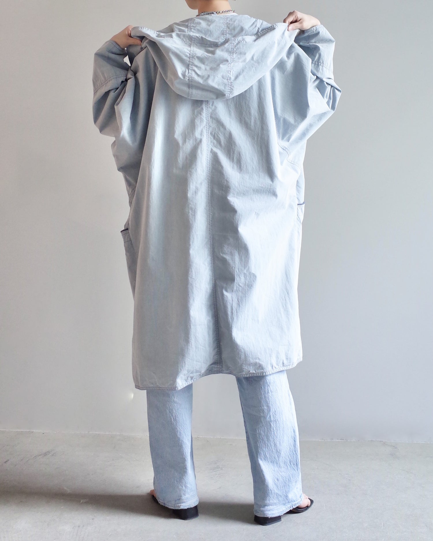 Used / HOODED COTTON COAT