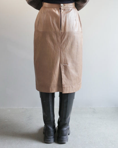Used / LEATHER SKIRT