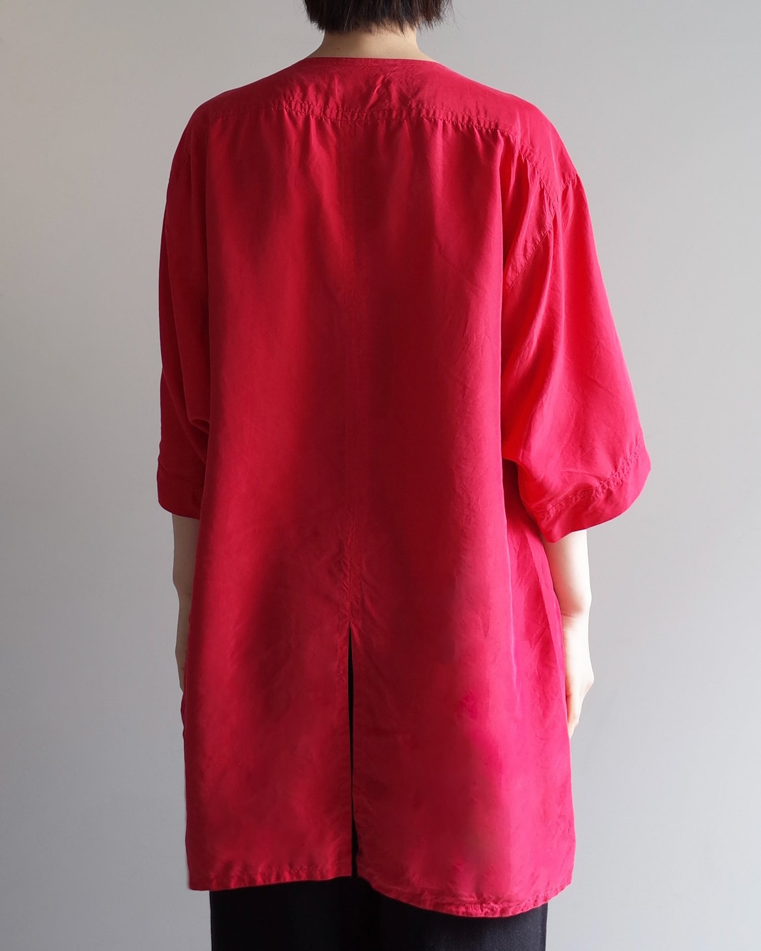 Used / HALF SLEEVE SILK SHIRT