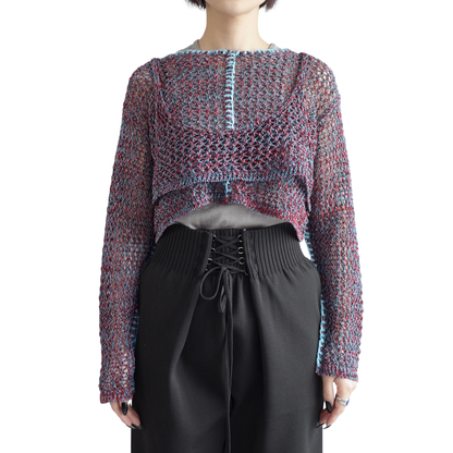 COIL YARN MIX CARDIGAN