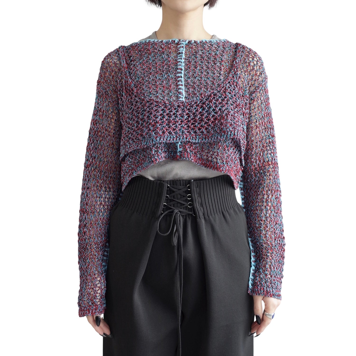 COIL YARN MIX CARDIGAN