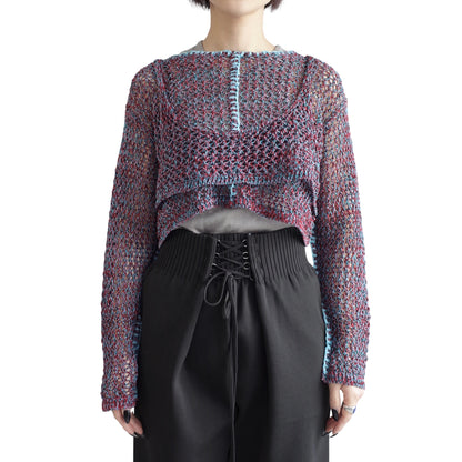 COIL YARN MIX CARDIGAN