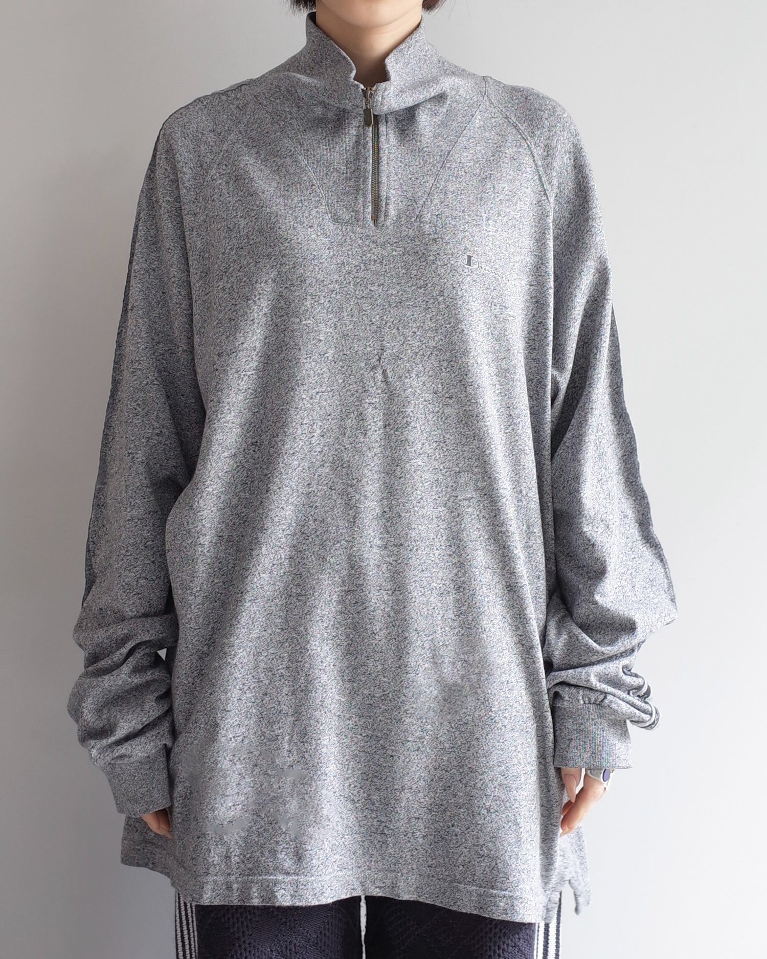 Used / Champion HALFZIP SWEAT SHIRT