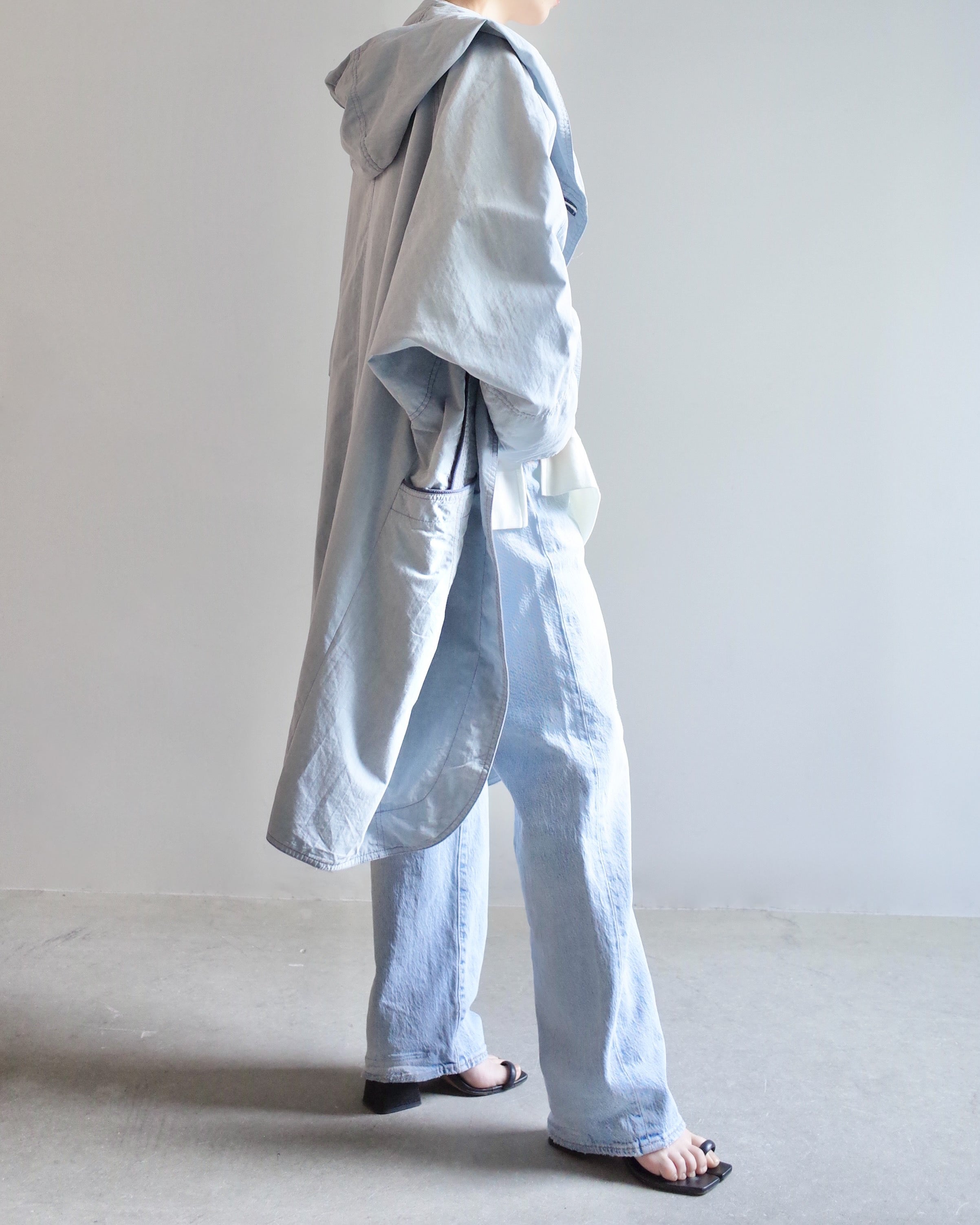 Used / HOODED COTTON COAT