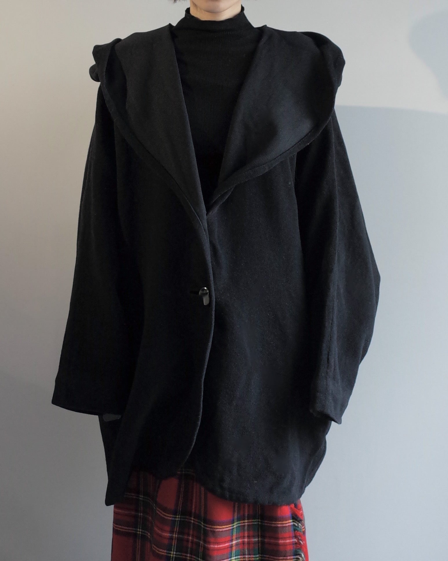 Used / HOODIED CAPE COAT
