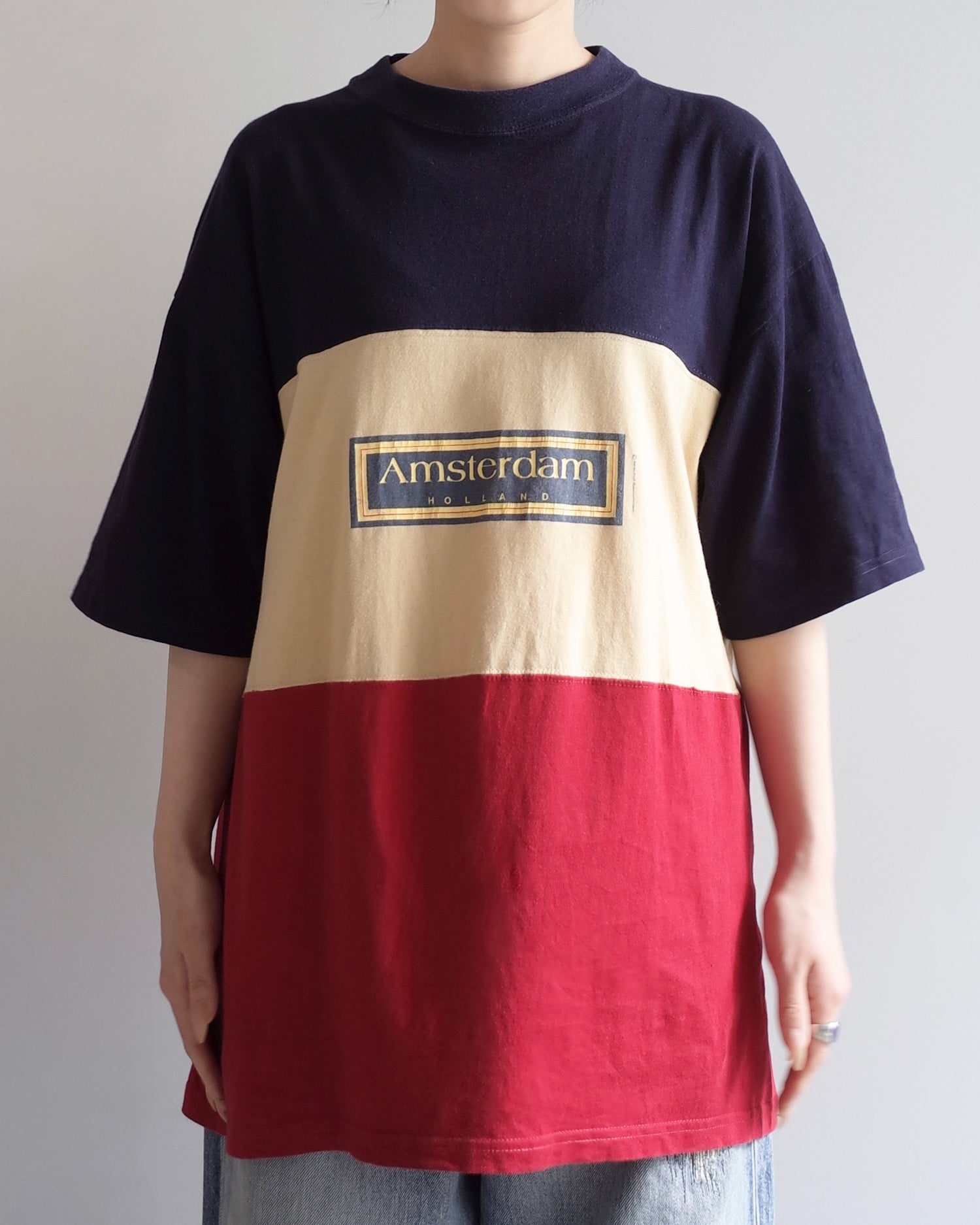 Used / PANEL BOARDER T-SHIRT