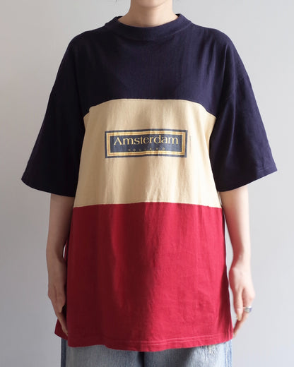 Used / PANEL BOARDER T-SHIRT