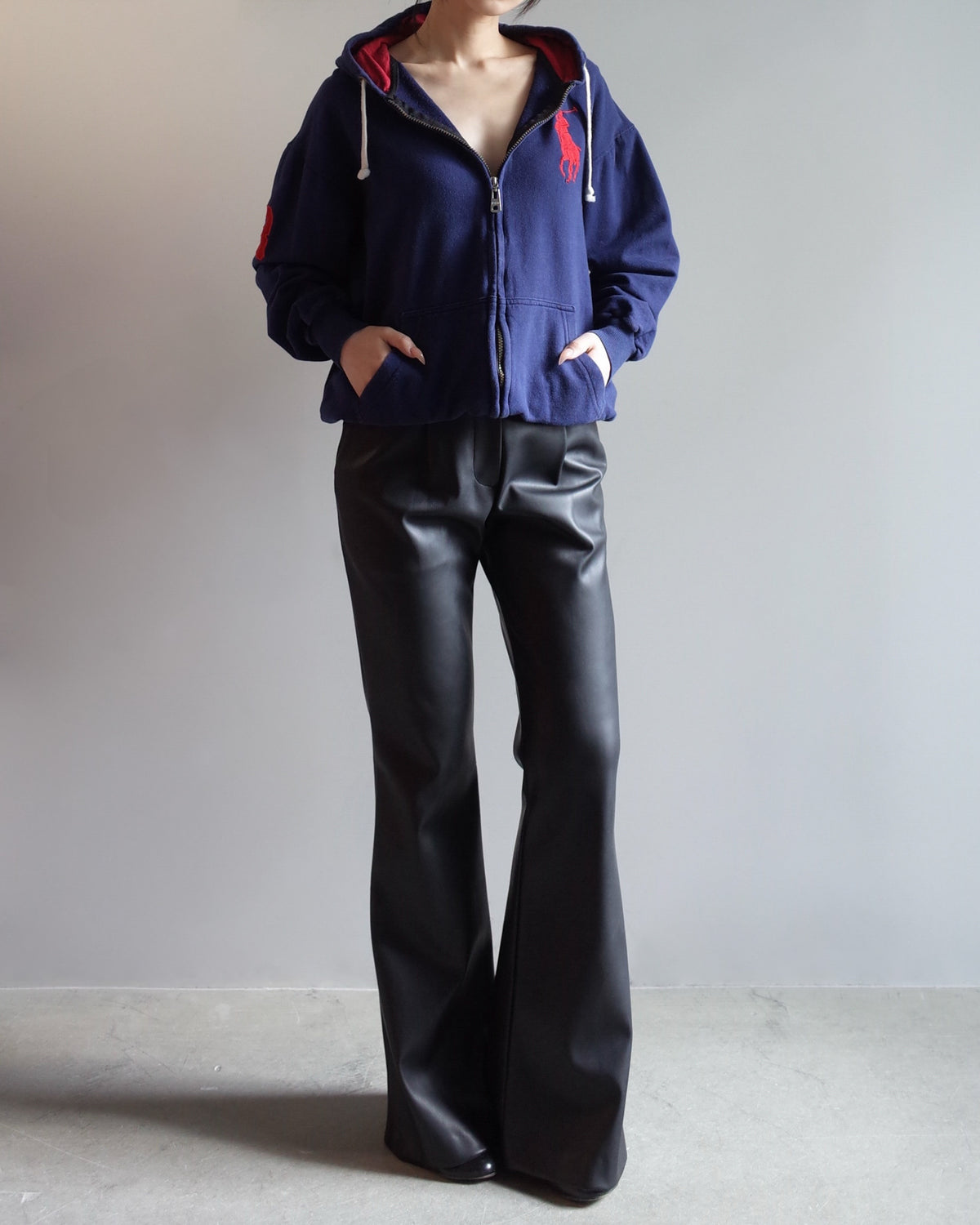 Used / RALPH LAUREN BIG PONEY ZIP UP PARKER