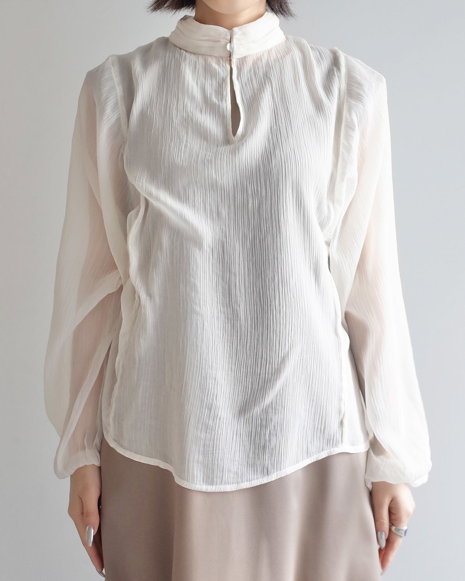 Used / REVERSIBLE CHIFFON BLOUSE