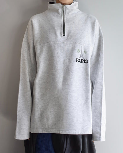 Used / HALF ZIP SWEAT PULLOVER