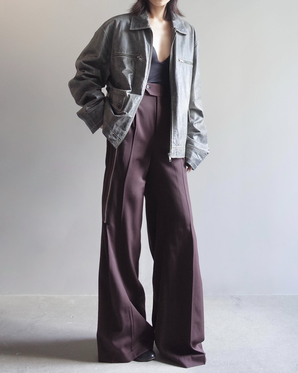 Used / LEATHER JACKET