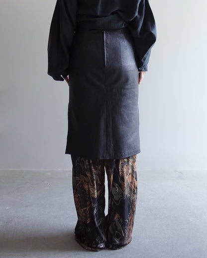 Used  / LEATHER SKIRT