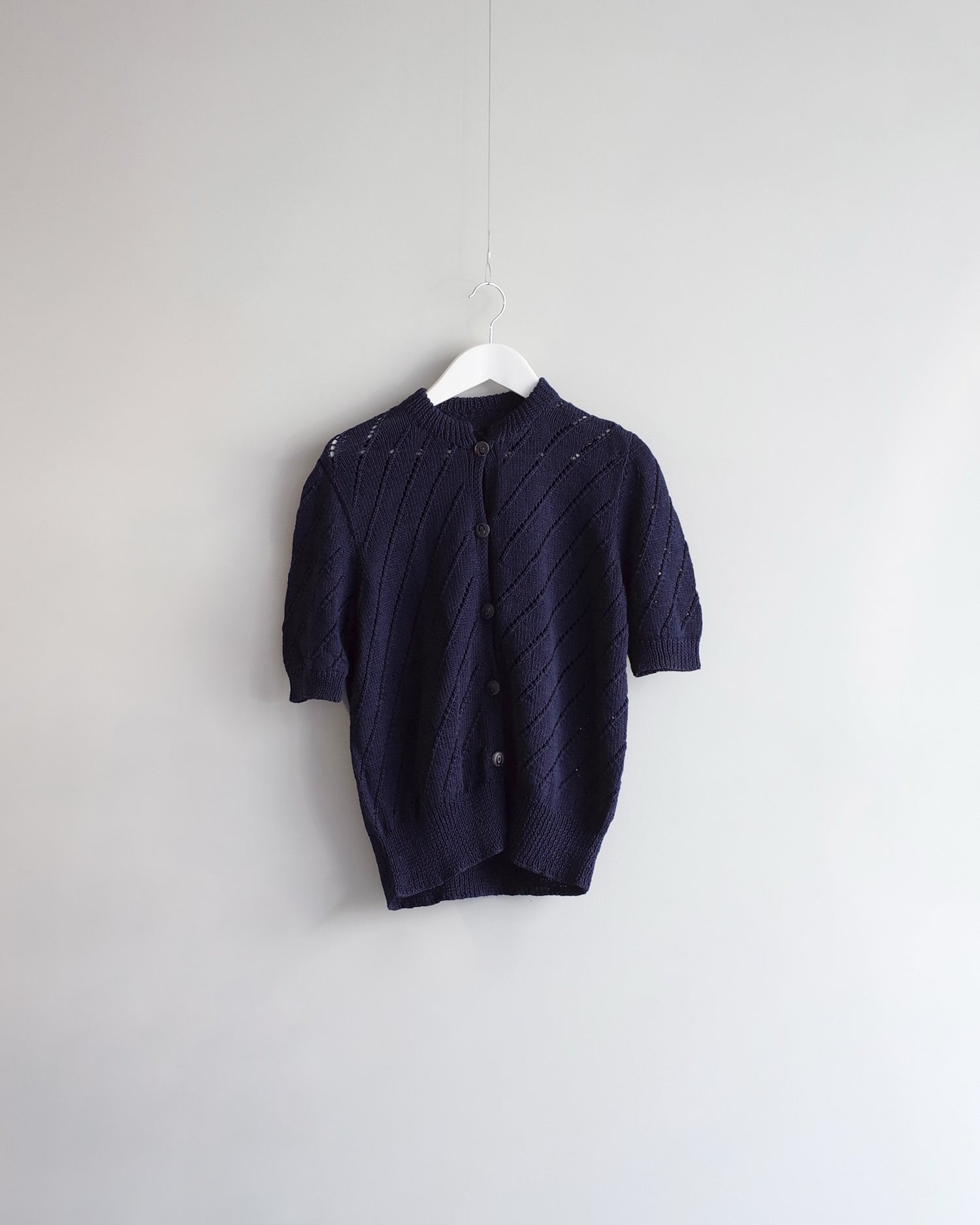 Used / HALF SLEEVE KNIT CARDIGAN
