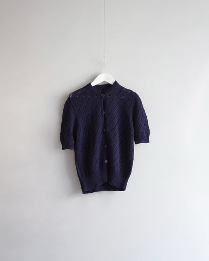 Used / HALF SLEEVE KNIT CARDIGAN