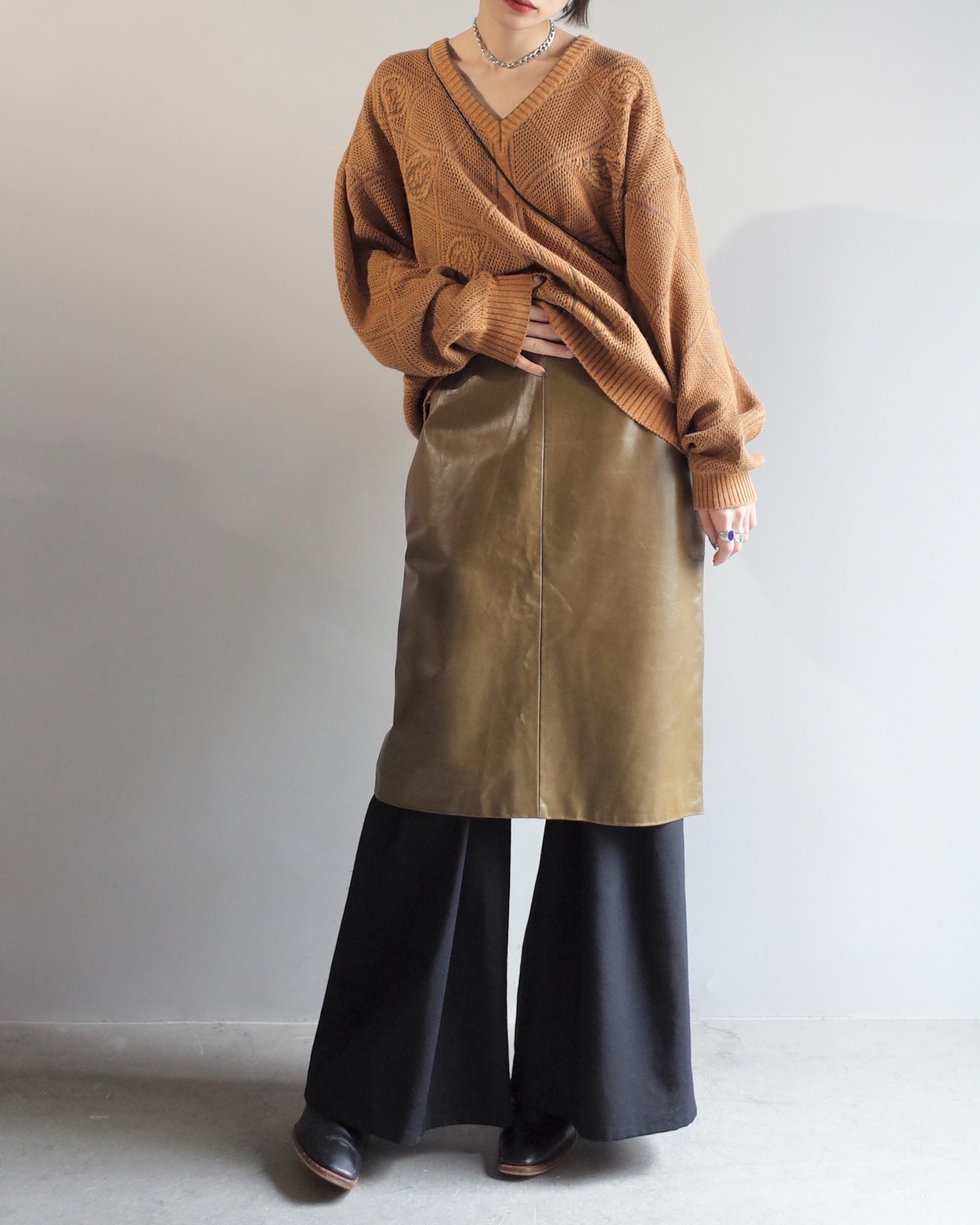 Used / LEATHER SKIRT