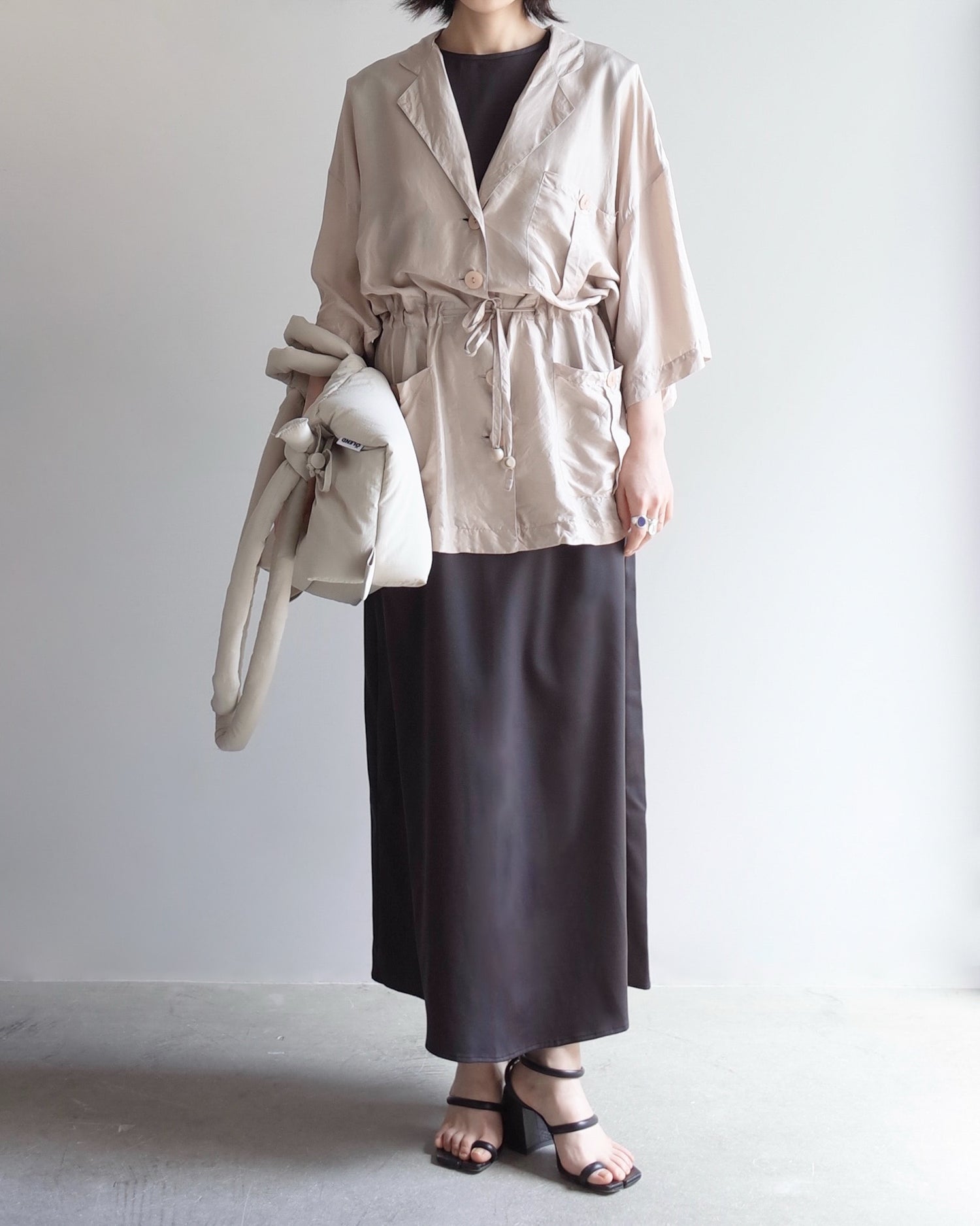 Used / SILK SHORT SLEEVE JACKET