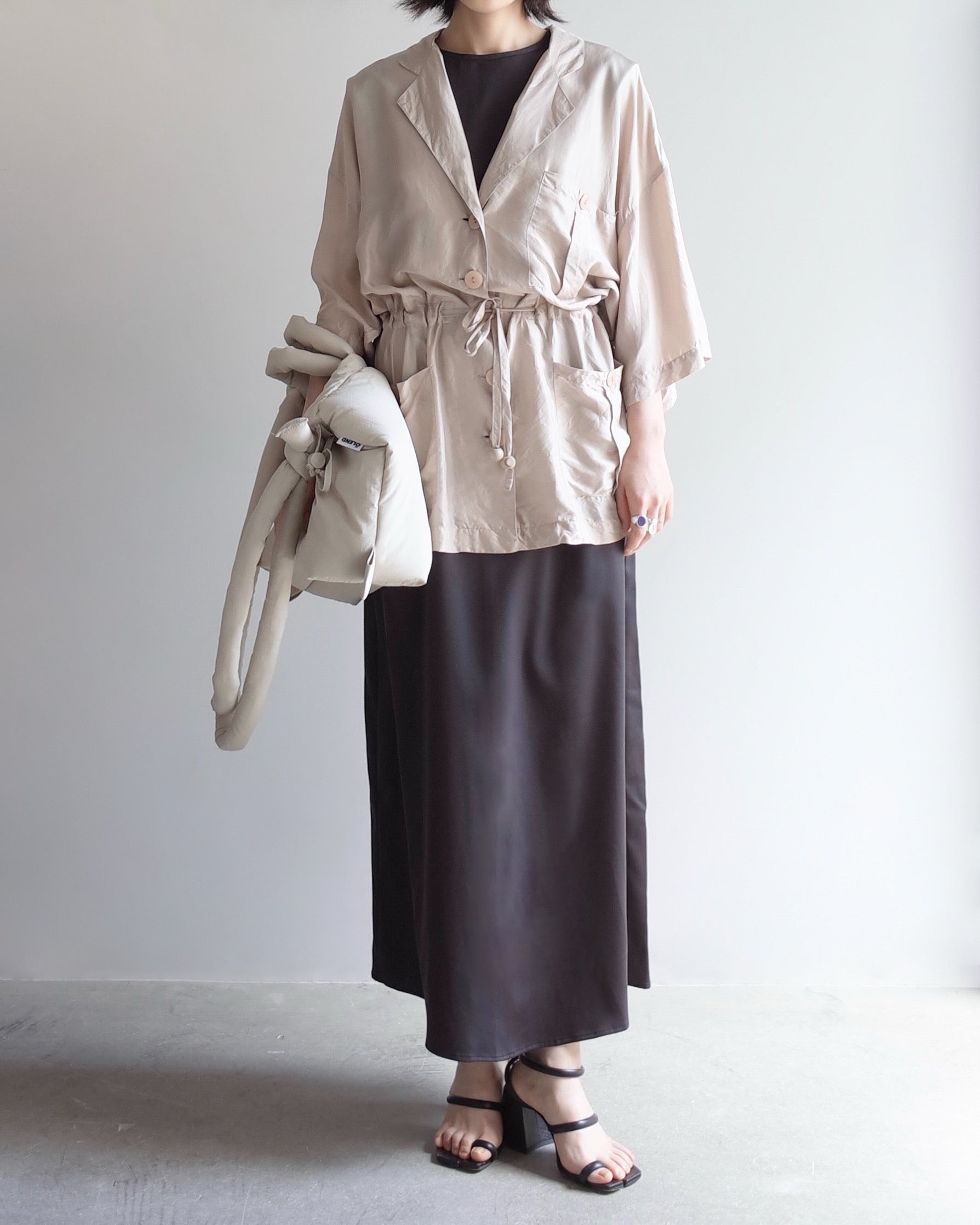 Used / SILK SHORT SLEEVE JACKET