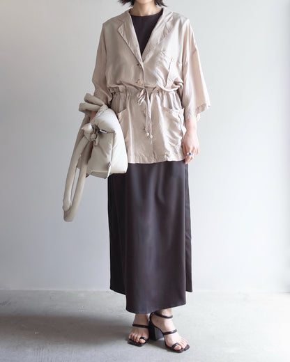 Used / SILK SHORT SLEEVE JACKET