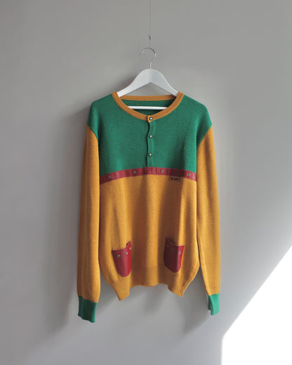 Used / HENRYNECK MULCHCOLOR SWEATER