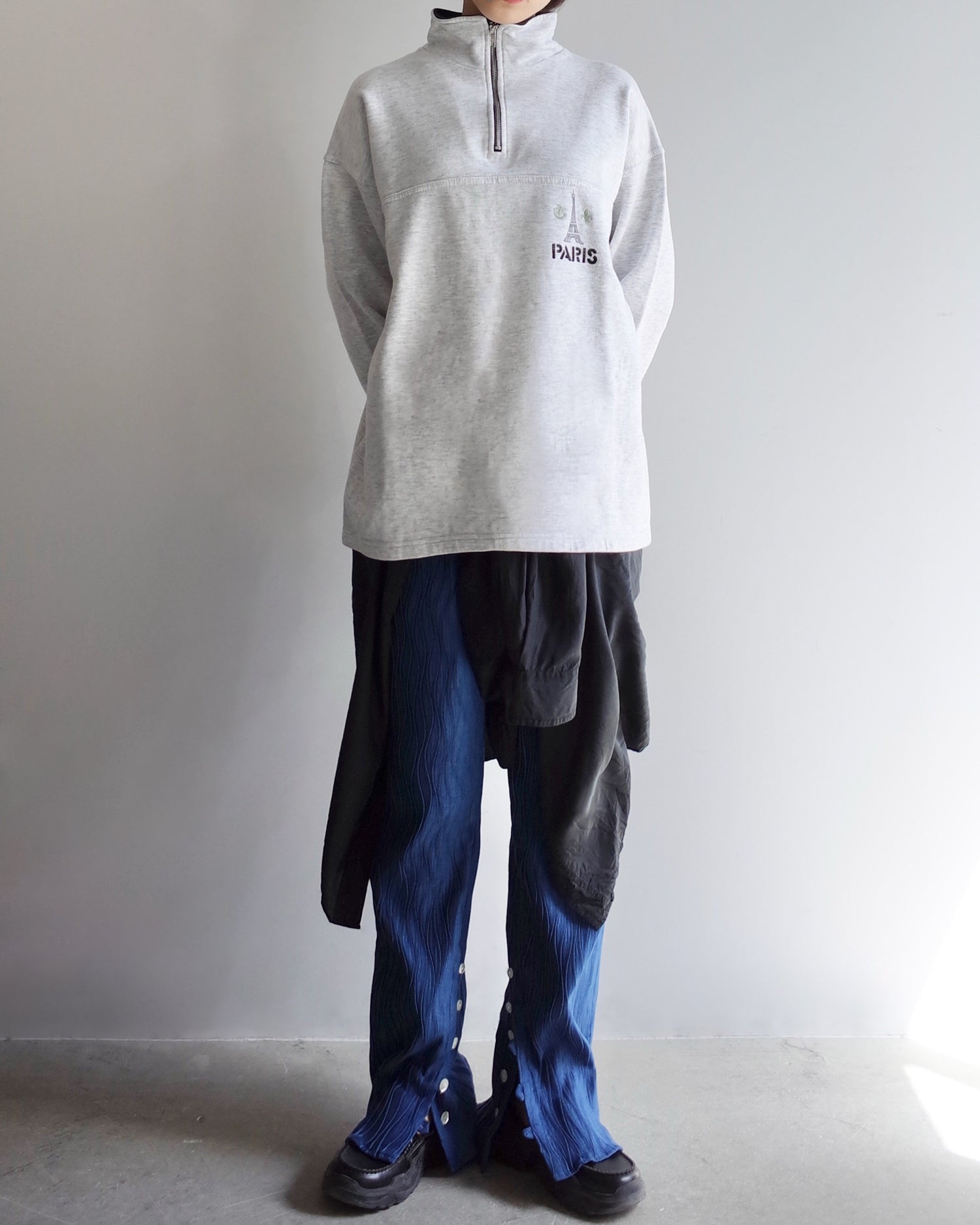 Used / HALF ZIP SWEAT PULLOVER