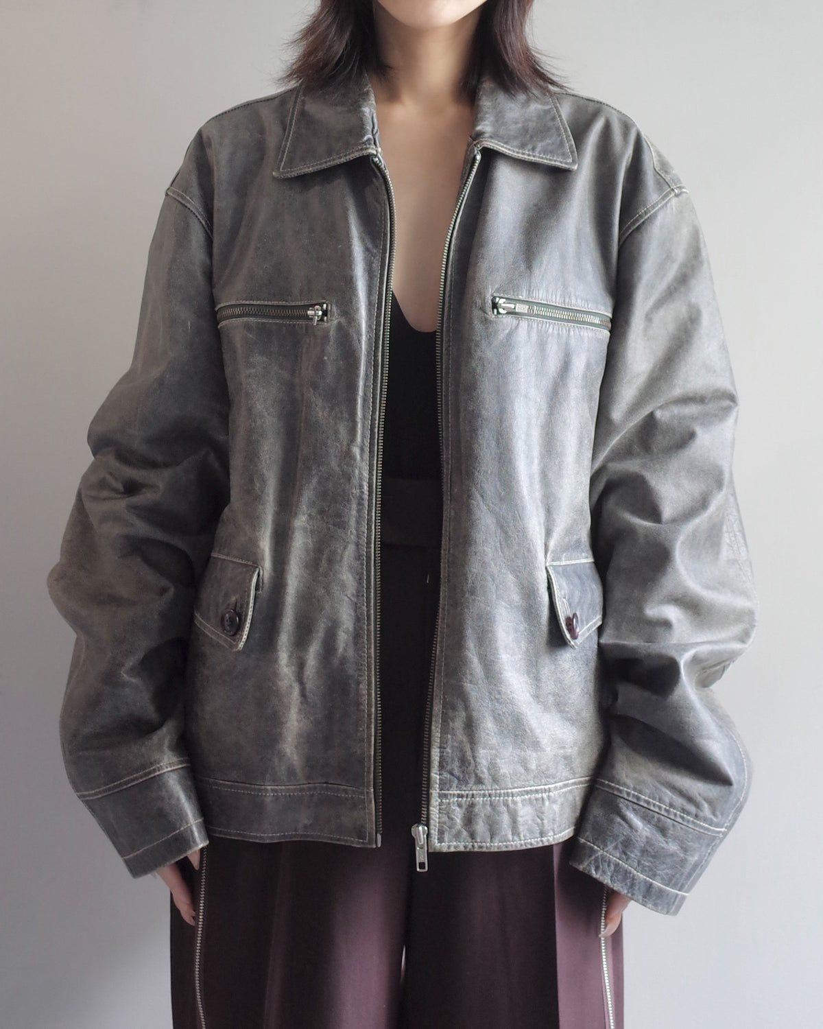 Used / LEATHER JACKET