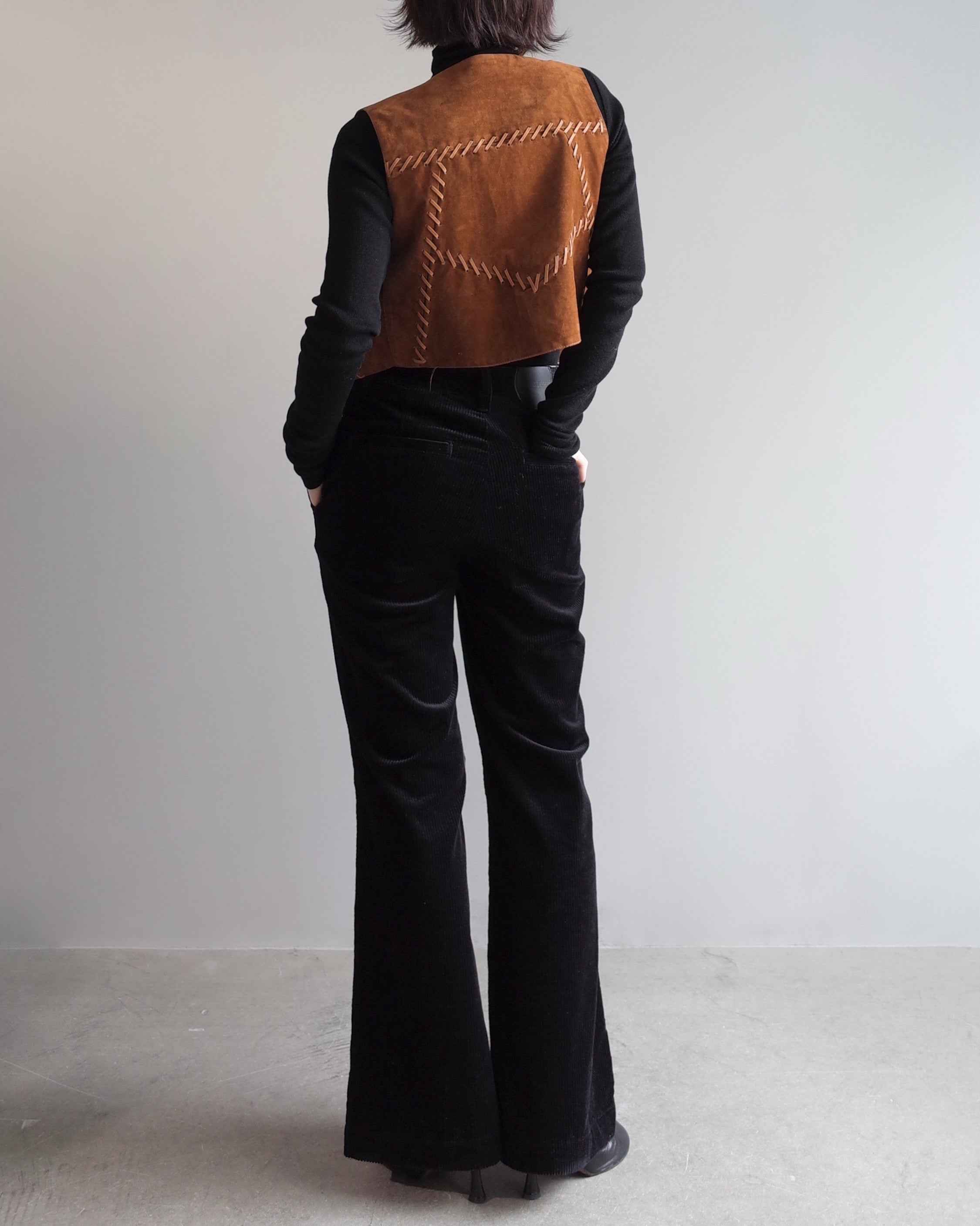 Used / LEATHER SHORT VEST