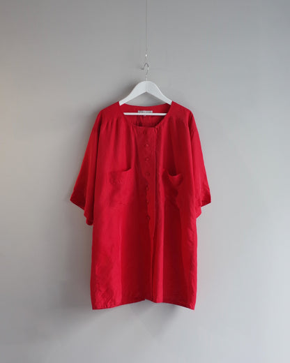 Used / HALF SLEEVE SILK SHIRT