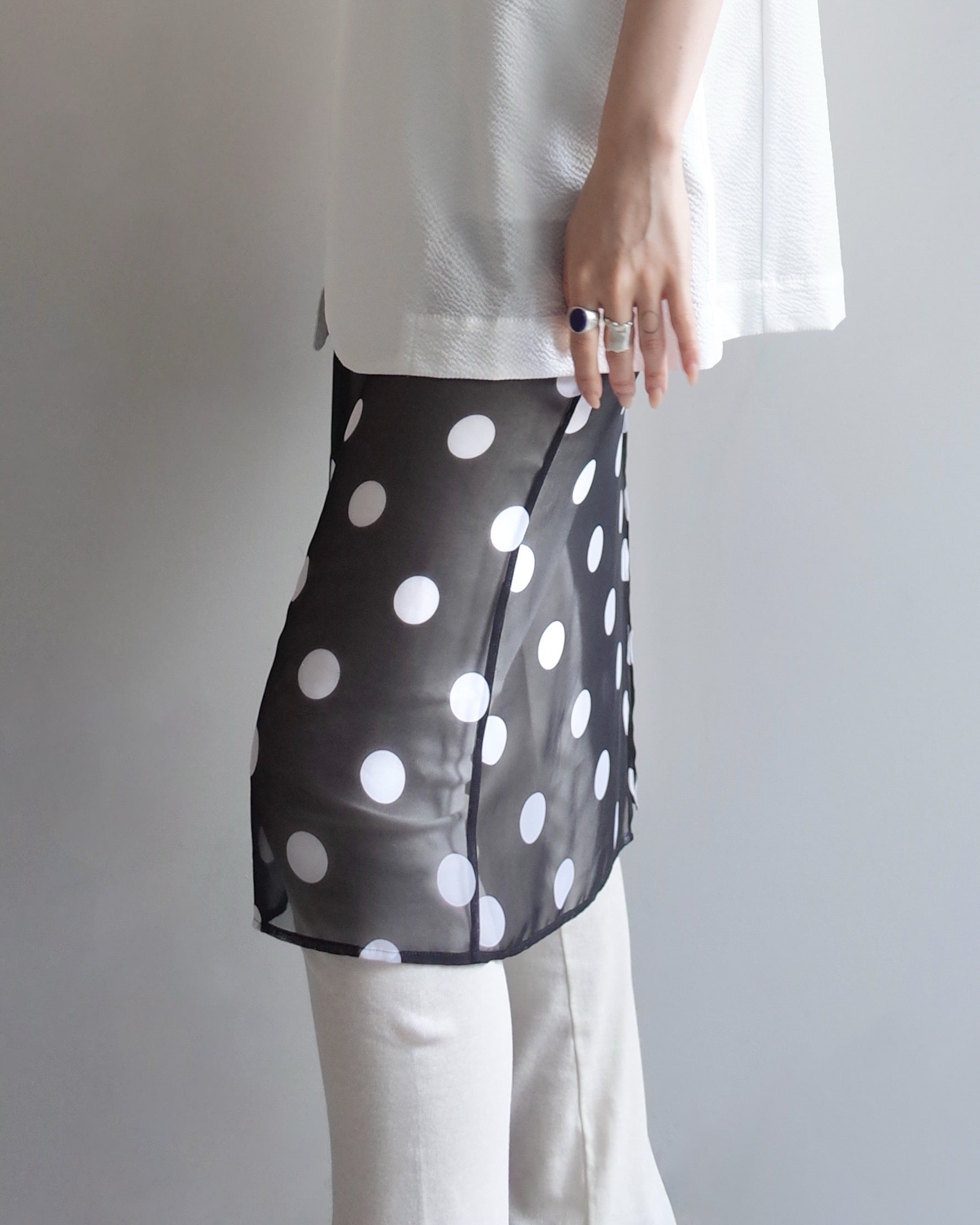 DOT SHEER SKIRT
