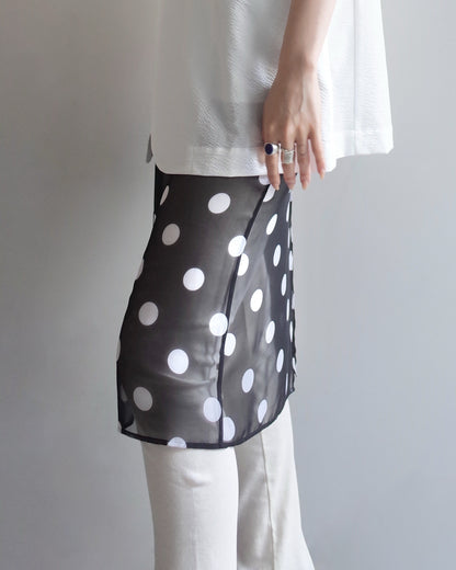 DOT SHEER SKIRT