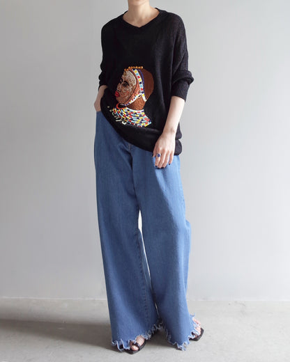 Used / BIJOU SWEAT PULLOVER