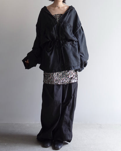 Used / SEQUINS BARE TOP ONEPIECE