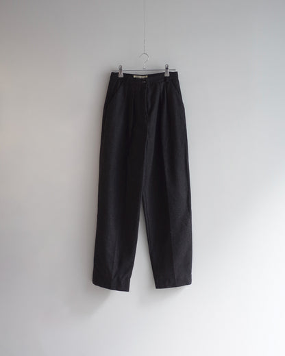 Used / WOOL TAPERED PANTS