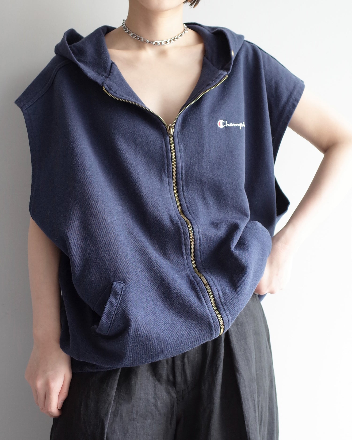 Used / champion ZIP UP VEST