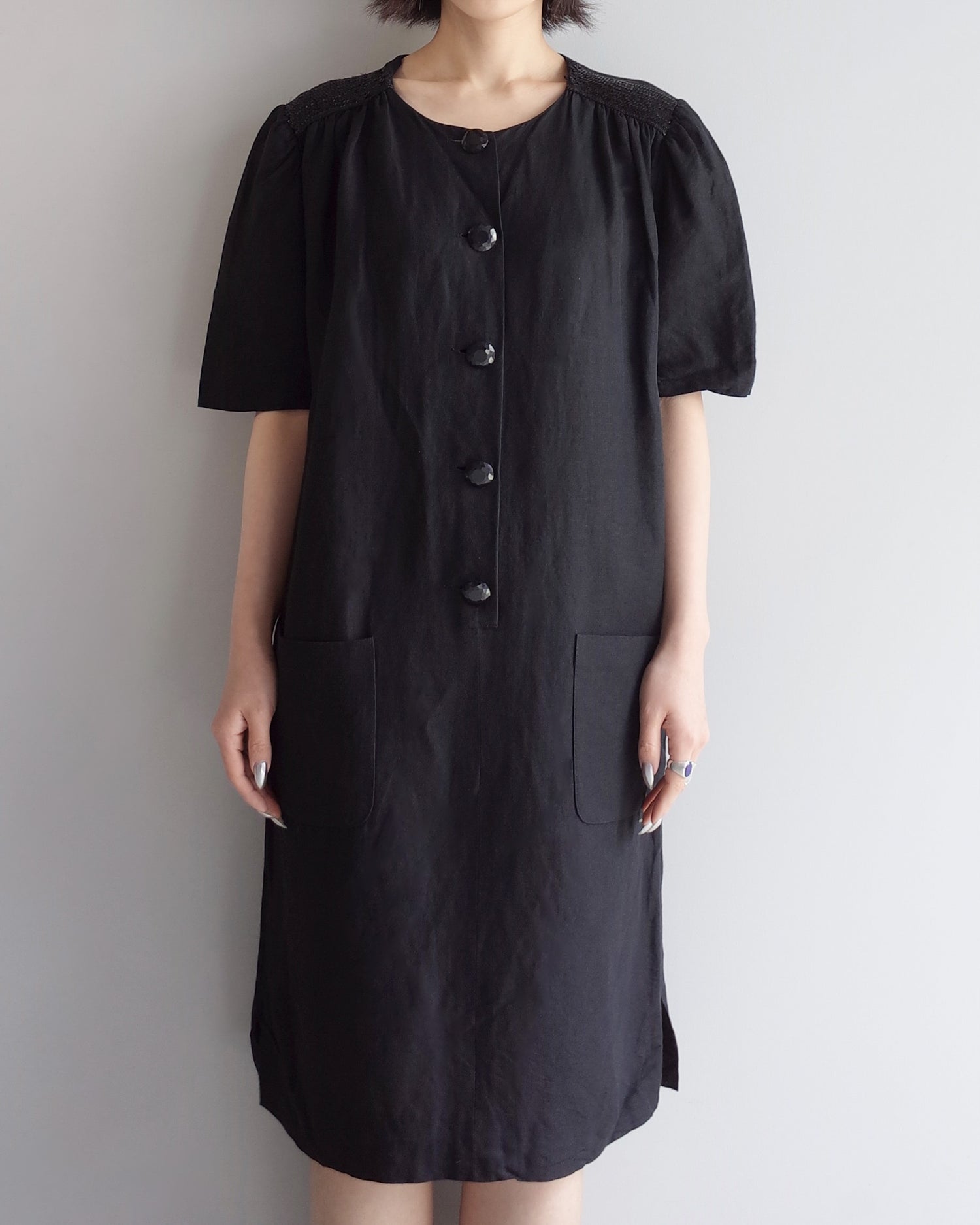Used / FRONT BOTTAN TIGHT ONEPIECE