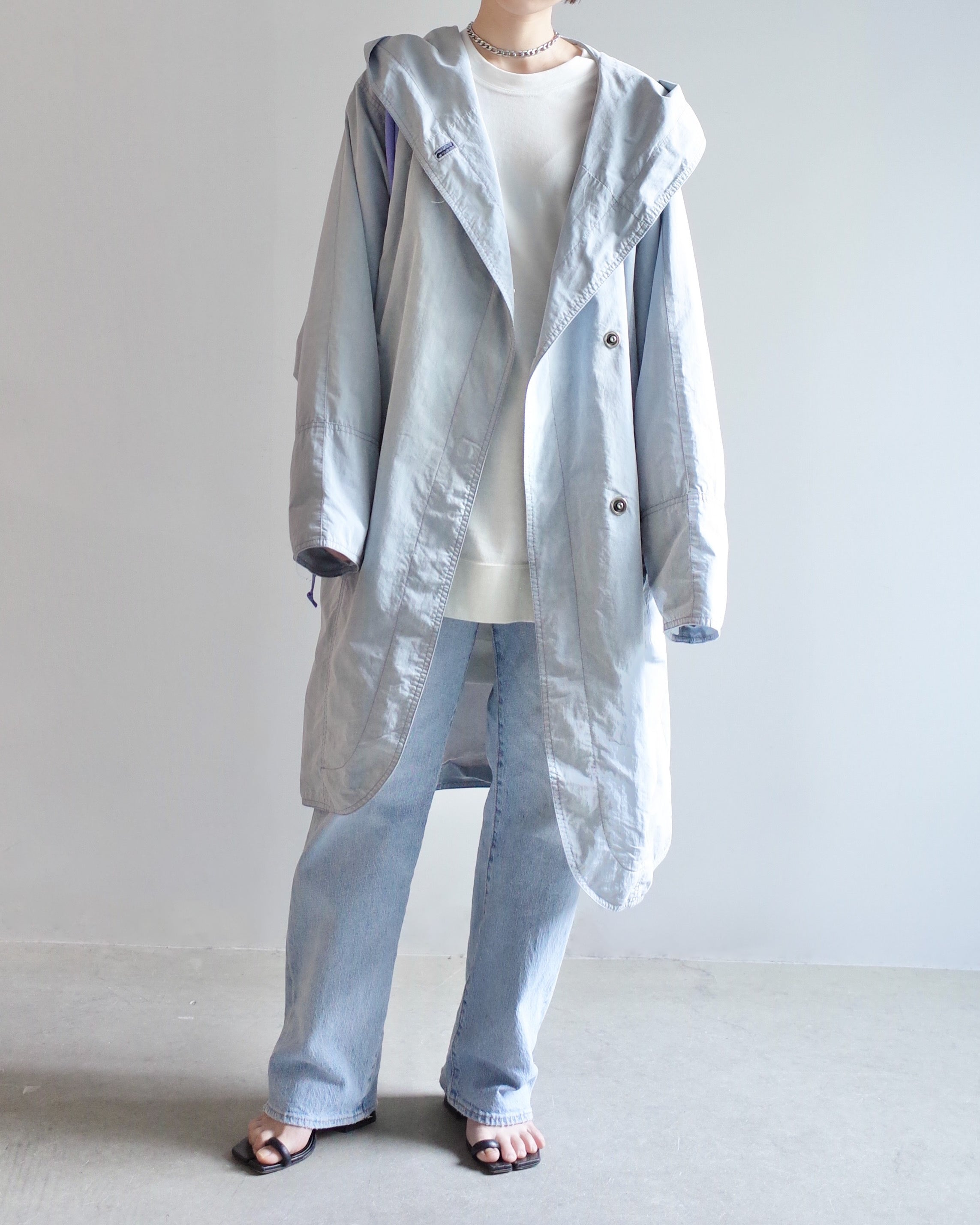 Used / HOODED COTTON COAT