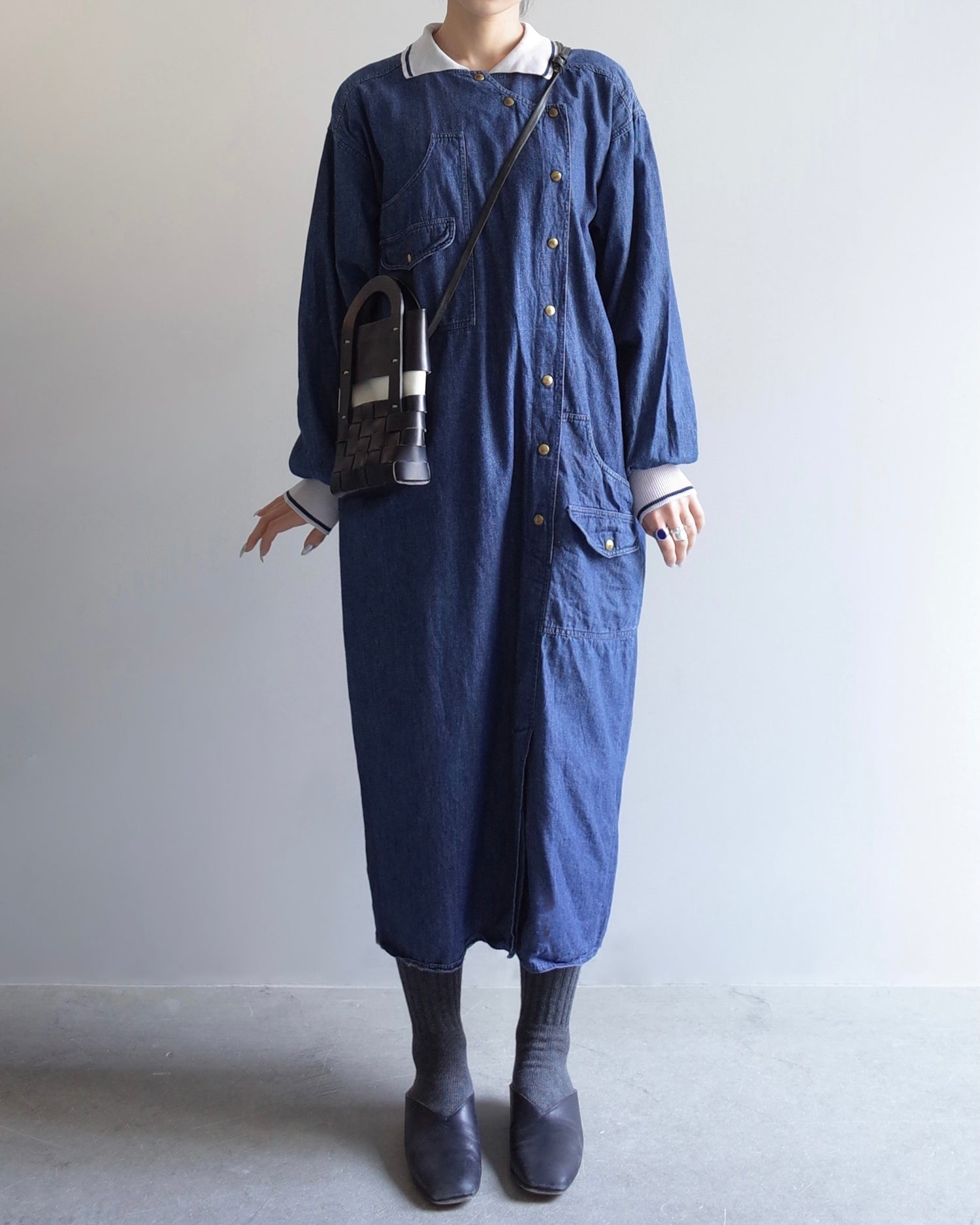 Used / DENIM SHIRT ONEPIECE