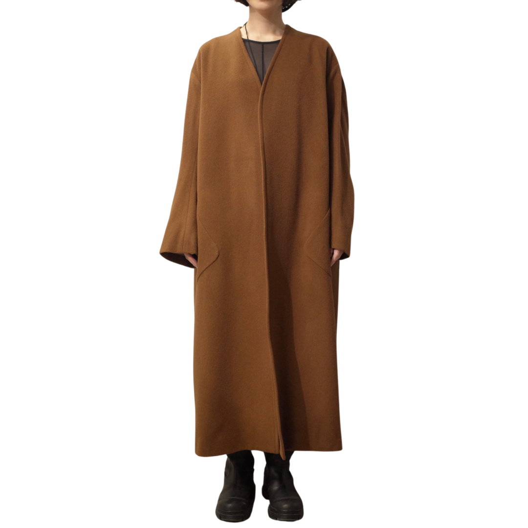 BACK COCOON LONG COAT