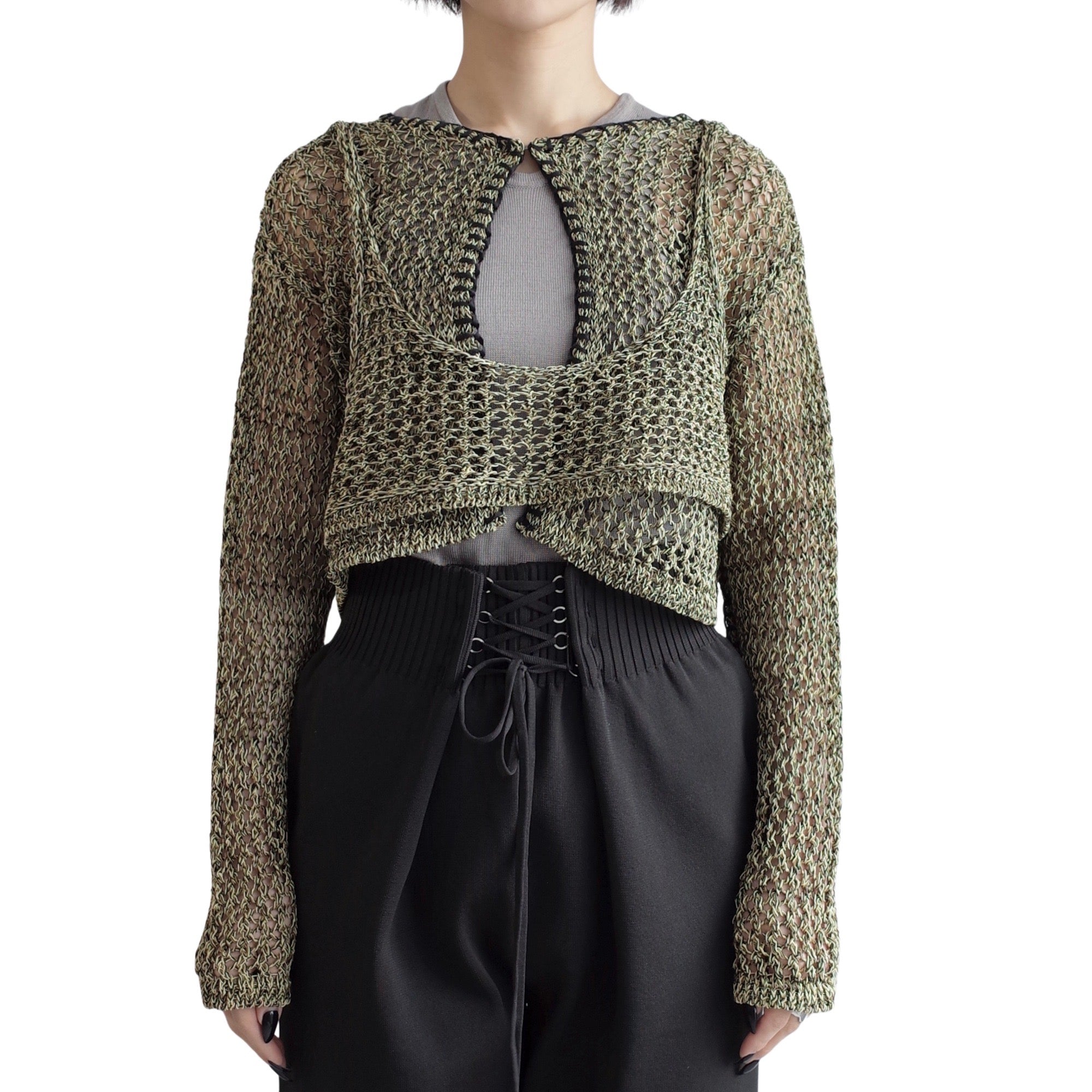COIL YARN MIX CARDIGAN