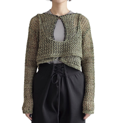 COIL YARN MIX CARDIGAN
