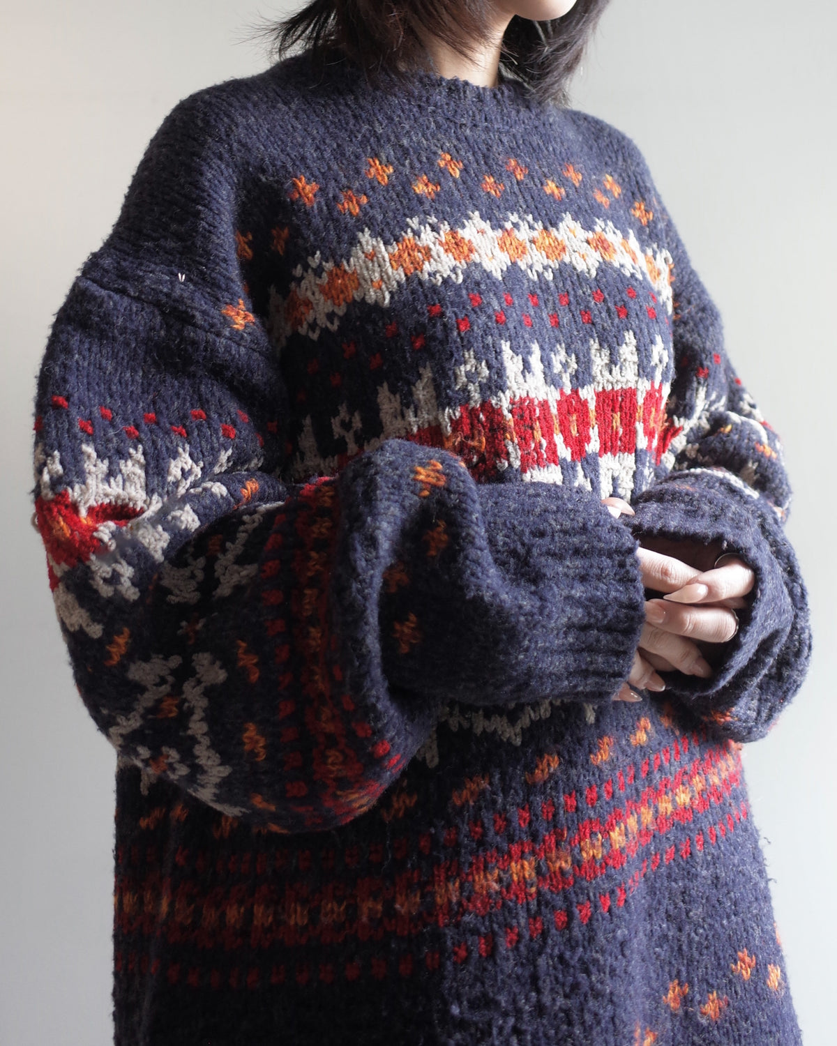 Used / NORDIC KNIT SWEATER