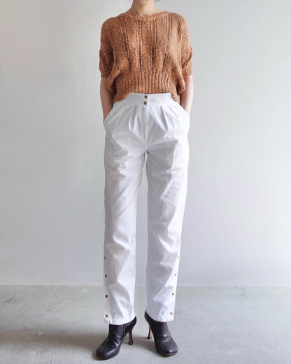 Used / SIDE SLIT TAPERED PANTS