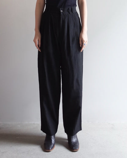 Used / WOOL TAPERED PANTS