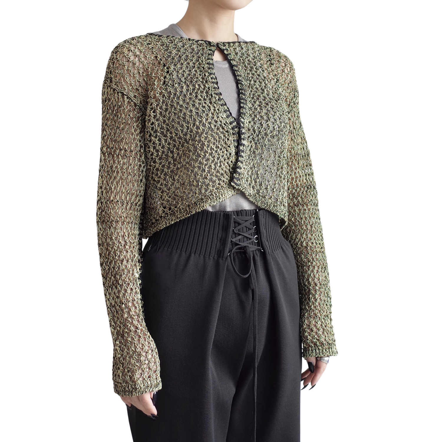COIL YARN MIX CARDIGAN