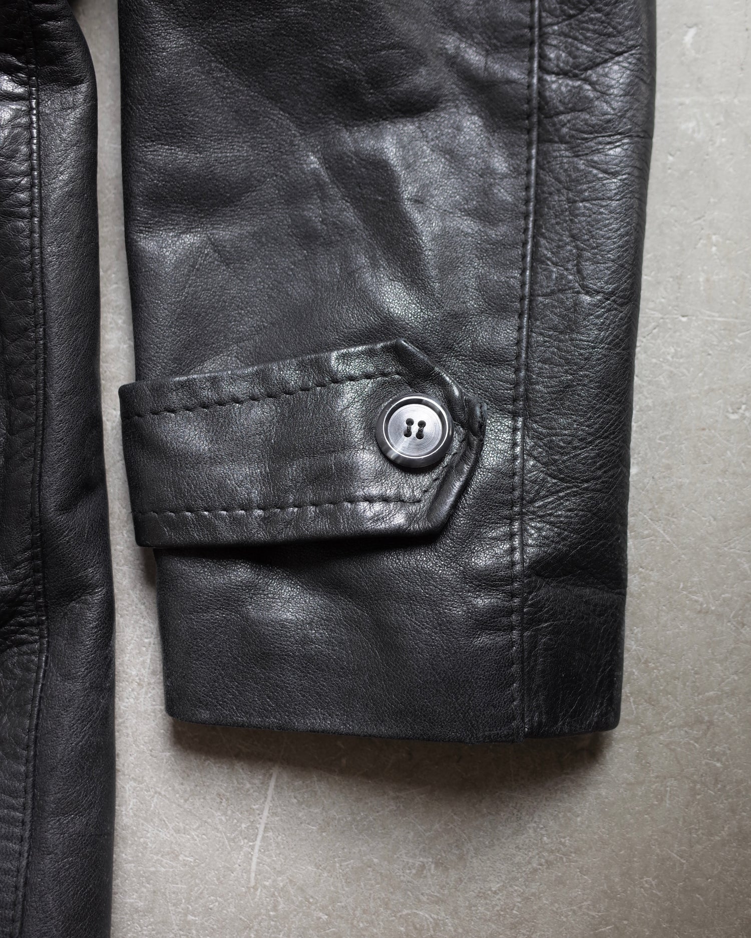 Used / LEATHER STORM COAT