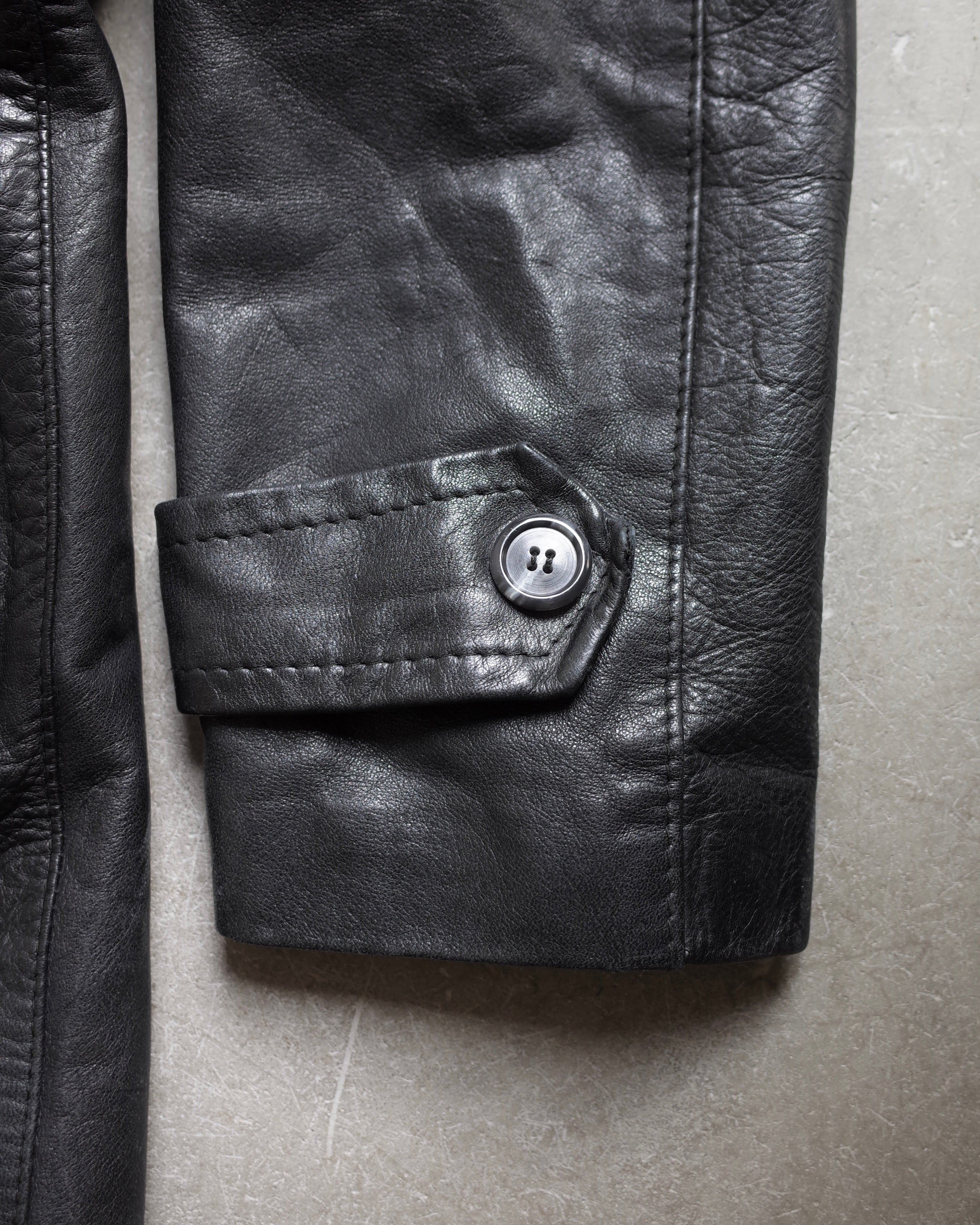 Used / LEATHER STORM COAT