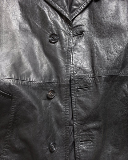 Used / LEATHER STORM COAT
