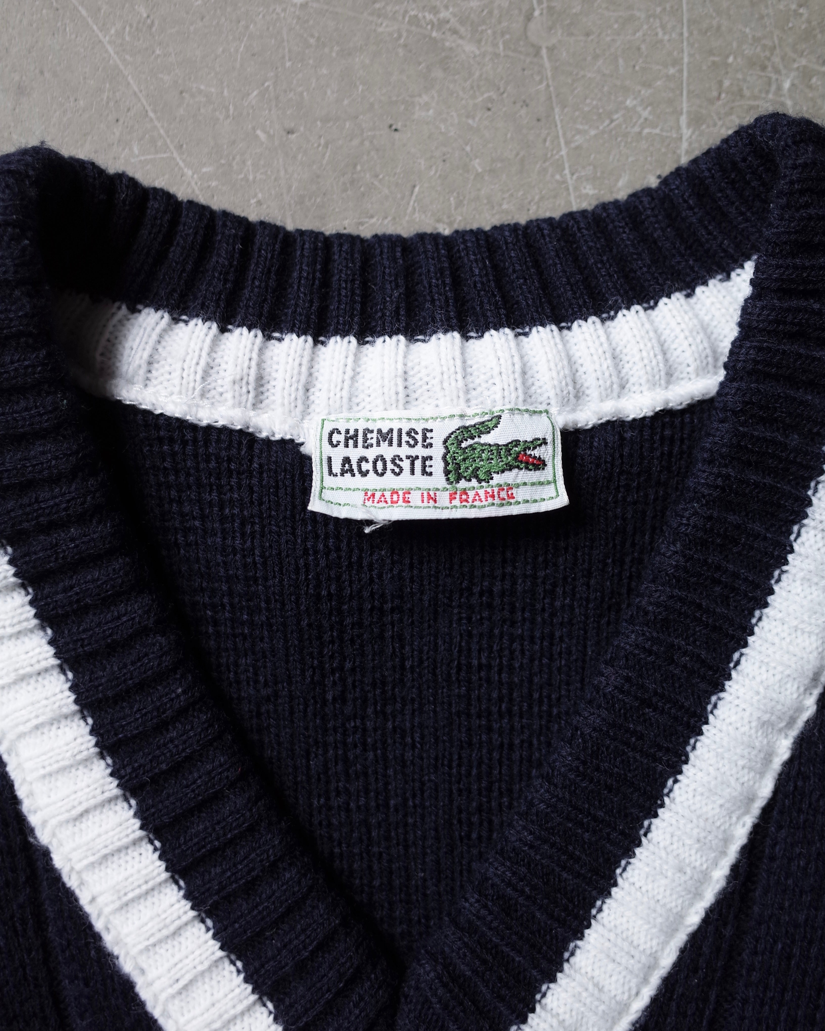 Used / 70s Lacoste KNIT VEST