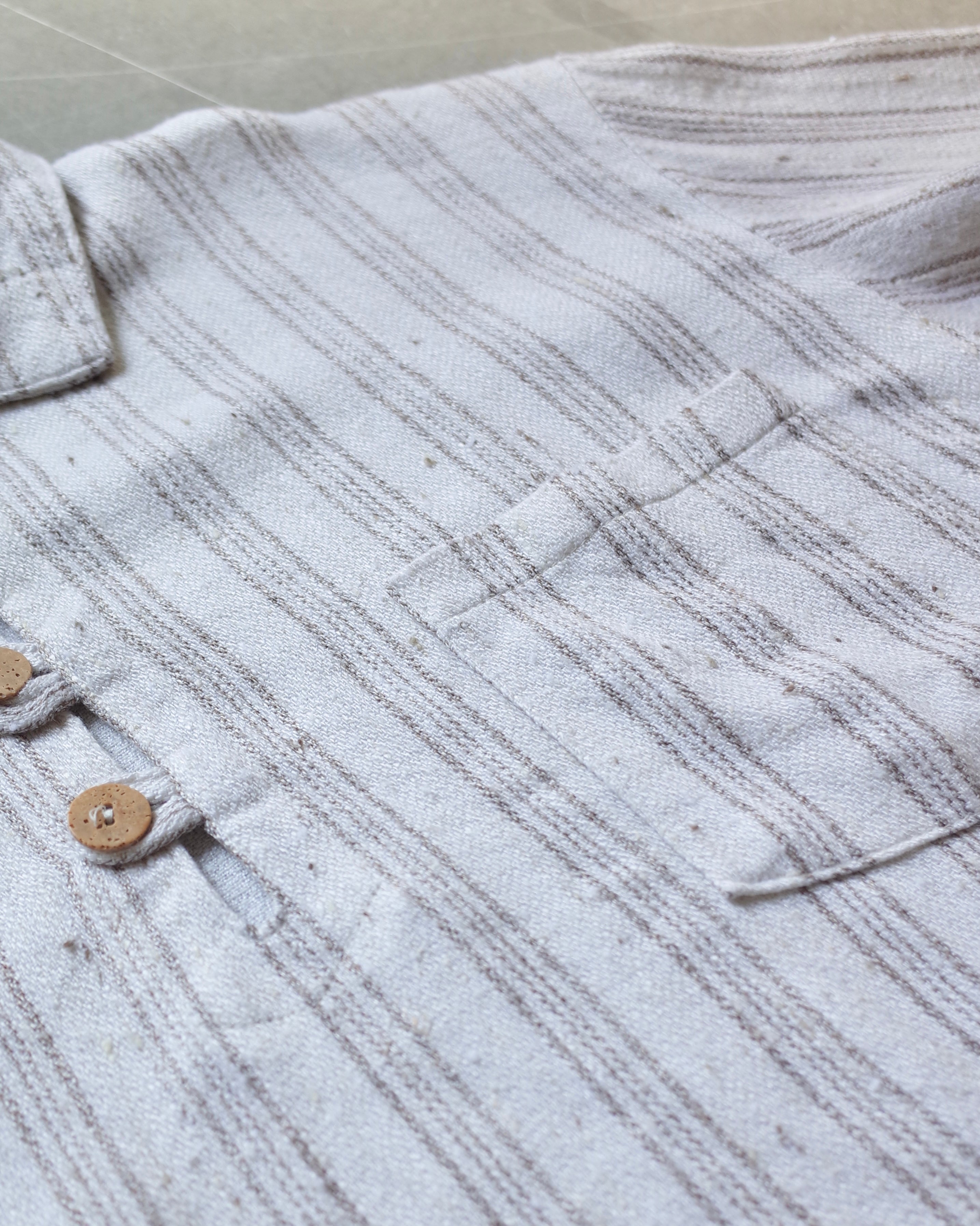 Used / OVERSIZED LINEN POLO SHIRT